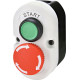 Двомодульний пост кнопки ETI 004771443 ESE2-V5 «START/STOP» тип з відключенням поворотом