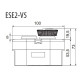 Двомодульний пост кнопки ETI 004771443 ESE2-V5 «START/STOP» тип з відключенням поворотом