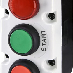 Тримодульний пост кнопки ETI 004771446 ESE3-V8 «START/STOP» з індикатором 240V AC
