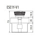 Одномодульний пост кнопки ETI 004771447 ESE1Y-V1 («STOP» типу «гриб» відключення поворотом (червоний)