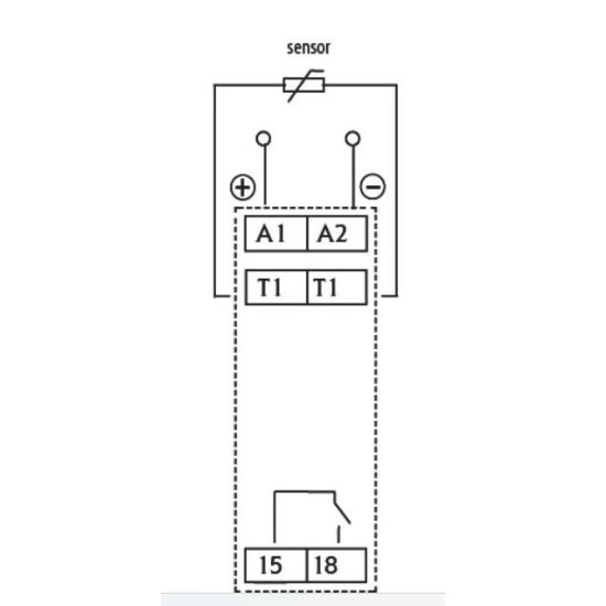 Термореле ETI 002471813 TER-3 В (0...+40) 24-240 AC/DC (1x16A AC1)