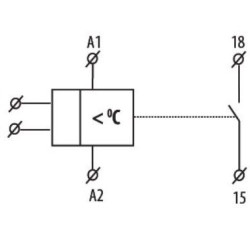 Термореле ETI 002471802 TER-3 С (+30...+70) 24-240 AC/DC (1x16A AC1)