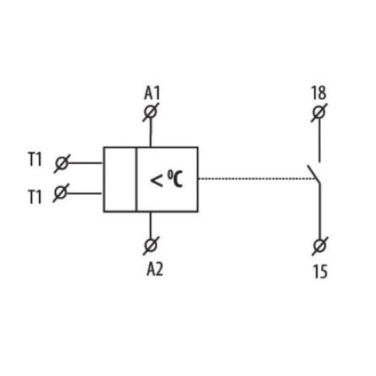 Термореле ETI 002471802 TER-3 С (+30...+70) 24-240 AC/DC (1x16A AC1)