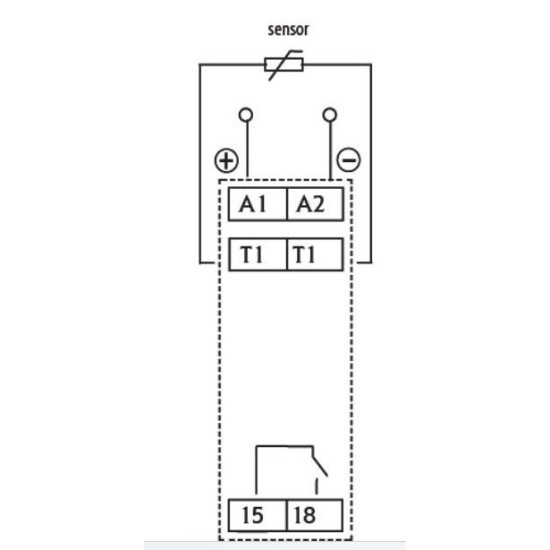 Термореле ETI 002471802 TER-3 С (+30...+70) 24-240 AC/DC (1x16A AC1)