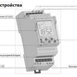 Багатофункціональне цифрове термореле ETI 002471803 TER-9 24V AC/DC (2x16A AC1)