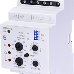 Реле контролю фаз ETI 002471419 HRN-43 400V AC (3F 2x16A AC1) без нейтралі