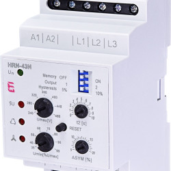 Реле контролю фаз ETI 002471430 HRN-43N 400V AC (3F 2x16A AC1) з нейтраллю