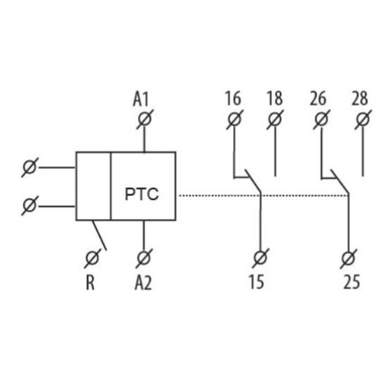 Багатофункціональне цифрове термореле ETI 002471803 TER-9 24V AC/DC (2x16A AC1)