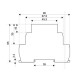 Імпульсне реле з функцією пам'ять ETI 002470008 MR-42 UNI 12-240V AC/DC (2x16A AC1)