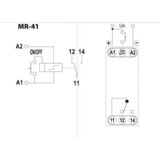 Імпульсне реле з функцією пам'яті ETI 002470094 MR-41 230V AC (1x16A AC1)