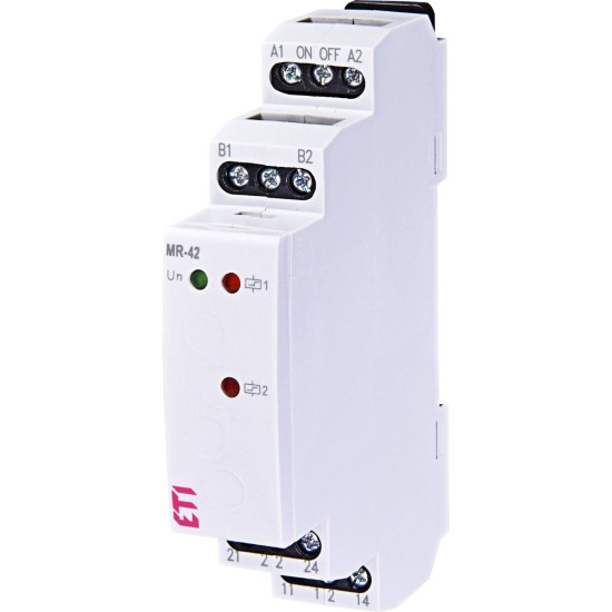 Імпульсне реле з функцією пам'ять ETI 002470008 MR-42 UNI 12-240V AC/DC (2x16A AC1)