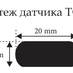 Термодатчик з подвійною ізоляцією ETI 002471808 ТС-12 (0...+70) 12м