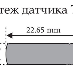 Термодатчик з подвійною ізоляцією ETI 002471811 TZ-6 (-40...+125) 6м