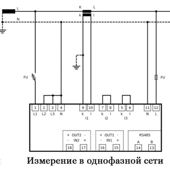 Трифазний аналізатор мережі ETI 004656910 ENA33LCD (96x96мм 230V AC)