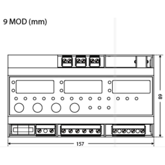 Трифазний аналізатор мережі ETI 004656579 ENA3D (9 модулів DIN-rail 230 L/N)