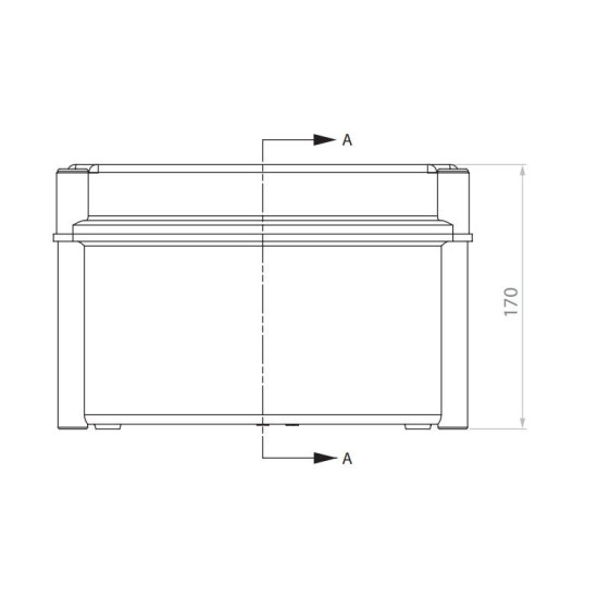 Пластикова розподільна коробка ETI 001102500 SB-32 (270x180x170) IP66