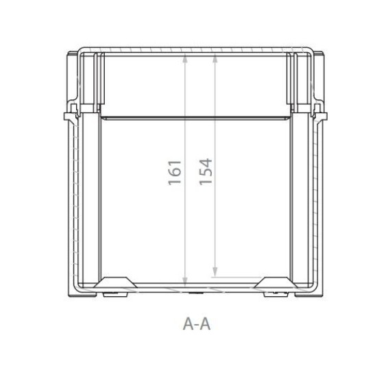 Пластикова розподільна коробка ETI 001102500 SB-32 (270x180x170) IP66