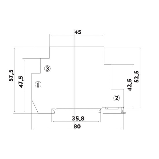 Дзвінок-зуммер на DIN-рейку ETI 002413001 BE 220 (220V)