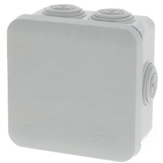 Перехідна розподільна коробка Legrand 92012 (80х80х45) IP55