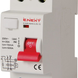 ПЗВ E.Next e.rccb.stand.2.25.10 1Р+N, 25А, 10mA