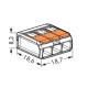 Клема на 3 дроти WAGO COMPACT 41А
