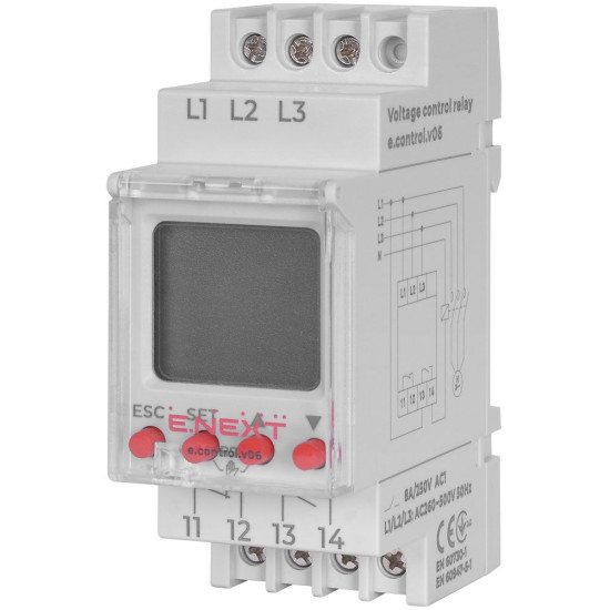 Реле контролю фаз E.Next e.control.v06