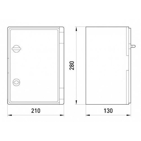 Бокс ударостійкий Enext e.plbox.210.280.130.blank