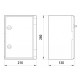 Бокс ударостійкий Enext e.plbox.210.280.130.blank