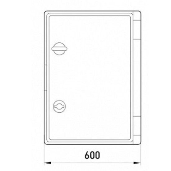 Бокс ударостійкий Enext e.plbox.600.800.260.blank