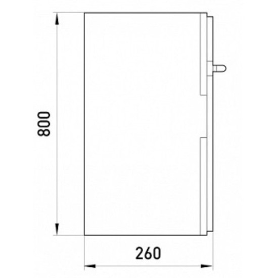 Бокс ударостійкий Enext e.plbox.600.800.260.blank