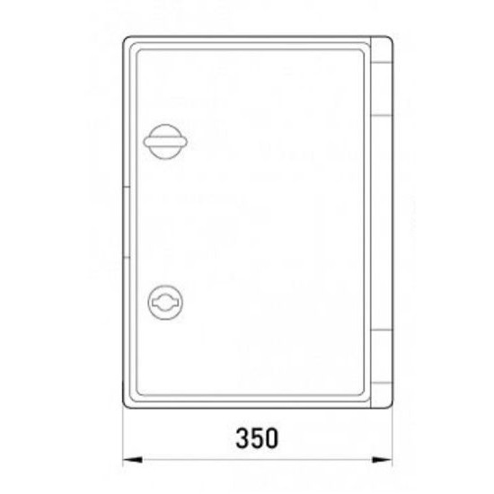 Бокс ударостійкий Enext e.plbox.350.500.195.blank