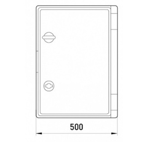 Бокс ударостійкий Enext e.plbox.500.600.220.blank