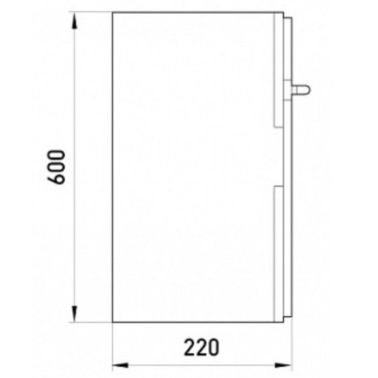 Бокс ударостійкий Enext e.plbox.500.600.220.blank