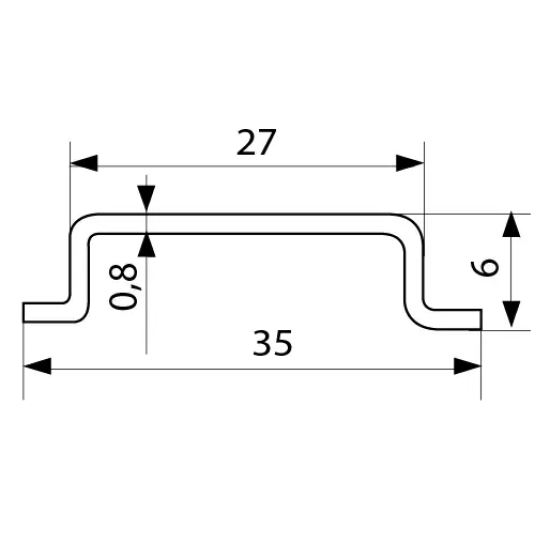 DIN-рейка Аско-Укрем TS-35-0,8