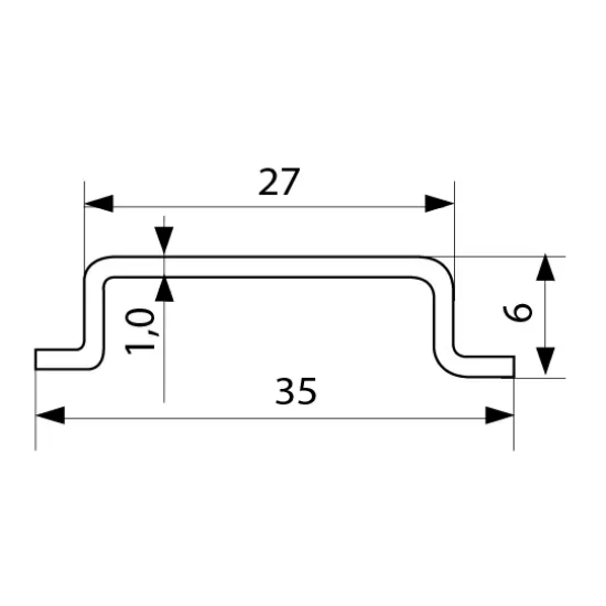 DIN-рейка Аско-Укрем TS-35-1,0