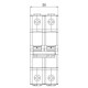 Автоматичний вимикач ABB BASIC M 2Р 25А 4,5kA