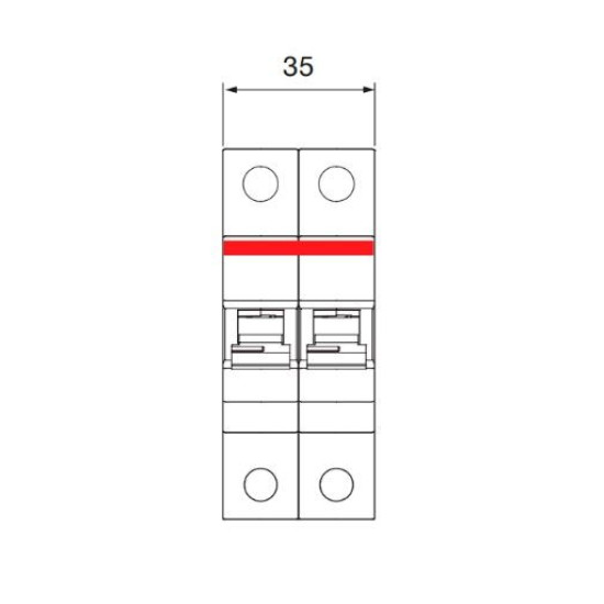 Автомат електричний ABB SH202-C10 типу C 10А