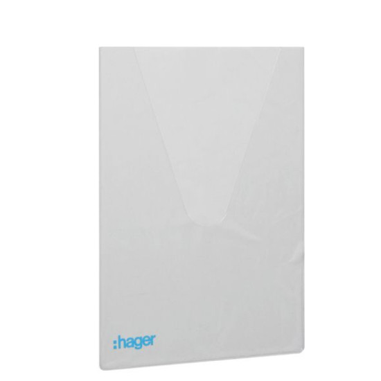 Кишеня для схем Hager FZ794 (клеїться до дверцят електрощитів)