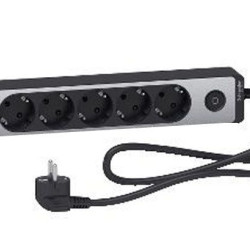 Подовжувач Schneider Electric ST945U1BA на 5 гнізд та 2хUSB (1,5м) алюміній