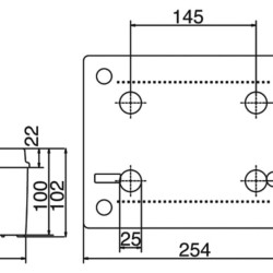 Відгалужна коробка DKC 54210 240х190х90мм з гладкими стінками IP56