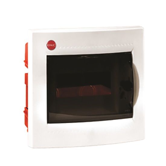 Щит вбудований DKC Ram Base на 8 модулів з дверцятами RAL9016