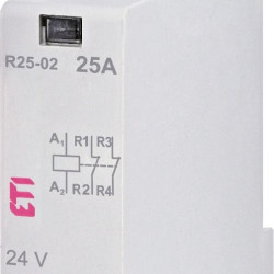 Контактор ETI 002463505 R 25-02 24V AC 25A (AC1)