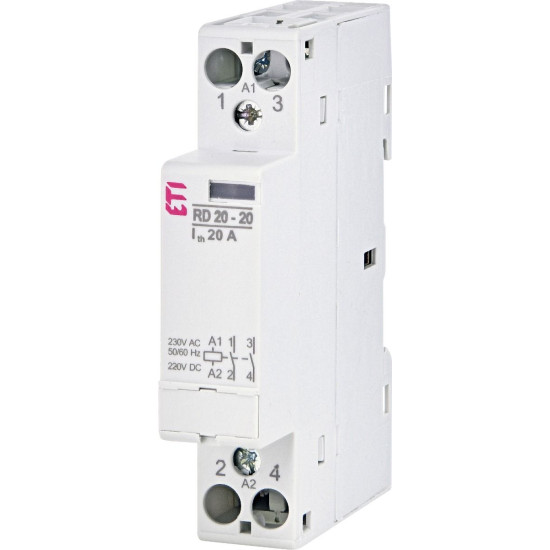 Контактор ETI 002464005 RD 20-20 (24V AC/DC) (AC1)