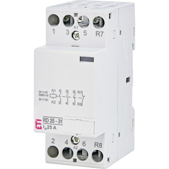 Контактор ETI 002464013 RD 25-31 (24V AC/DC) (AC1)