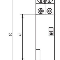 Контактор ETI 002464042 RD-R 20-20 230V AC/DC (ручне керування)
