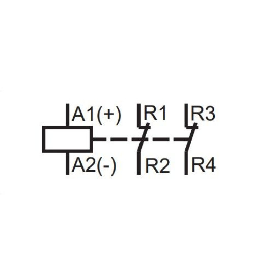 Контактор ETI 002464048 RR 20-02-R 230V AC 20A (AC1) з ручним керуванням