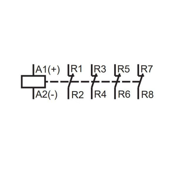 Контактор ETI 002464066 RD-R 25-04 230V AC/DC (ручне керування)