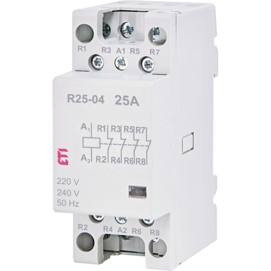 Контактор ETI 002462350 R 25-04 230V AC 25A (AC1)