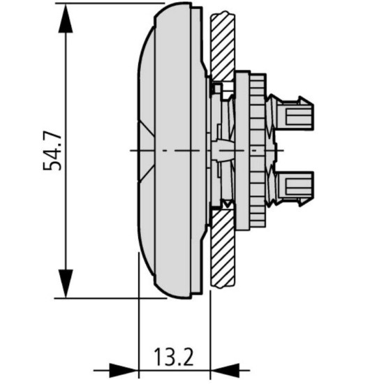 Головка кнопки Eaton Moeller M22-DDL-GR