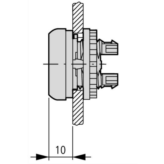 Головка кнопки Eaton Moeller M22-DR-R